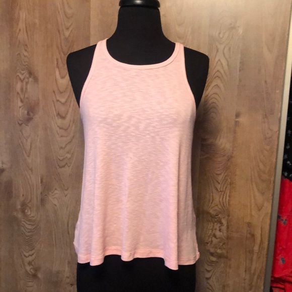 Pretty Peach FREE PEOPLE Tank Top made in the USA - Picture 1 of 7
